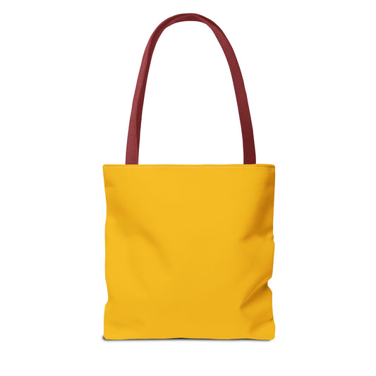 Captivating Cow Yellow Tote Bag - Cute Farm Animal Carryall, Funny Barnyard Purse, Chic Cow Handbag, Animal Print
