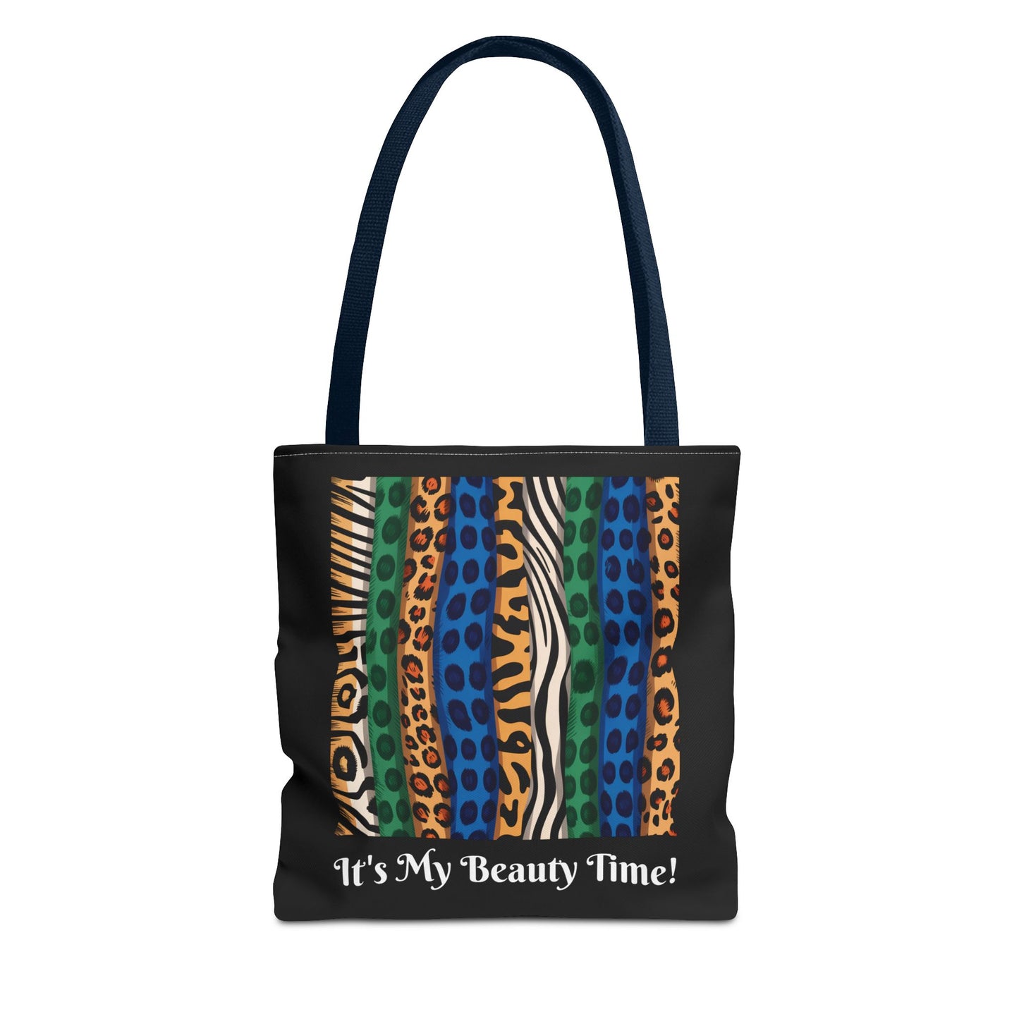 Exotic Colors Black Tote Bag - Stylish Carryall, Chic Shoulder Purse, Everyday Handbag, Animal Prints