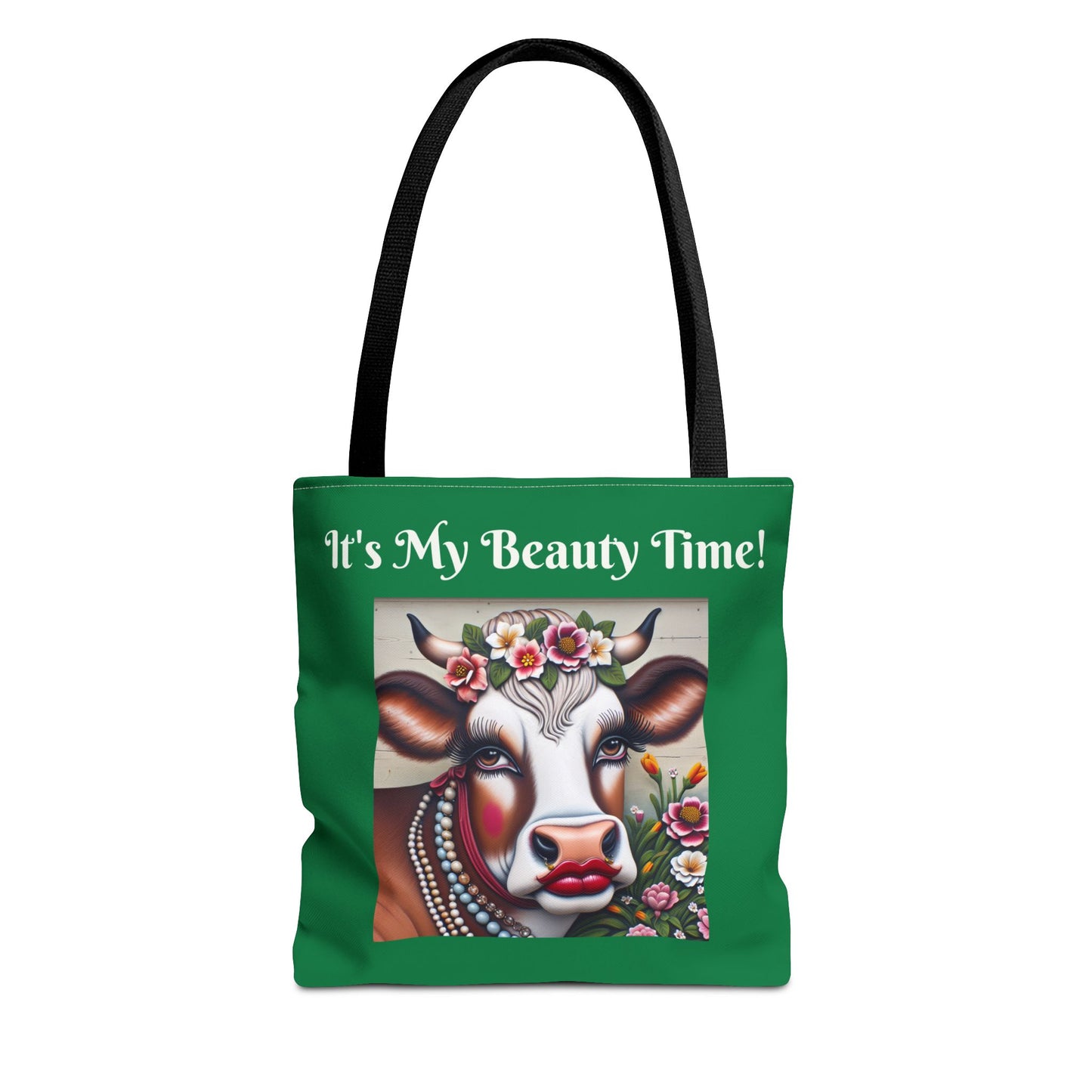 Chic Cow Tote Bag - Cute Farm Animal Carryall, Funny Barnyard Chic Tote, Back To School,  Shopping Bag, Cow Print Purse