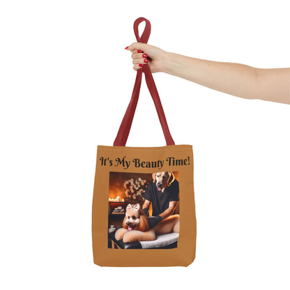 Divine Dog Massage Tote Bag - Spa Sauna Tote Bag, Cute Puppy Lover Gift, Funny Animal Design, Dog Person Tote Bag,  Dog Accessory Bag
