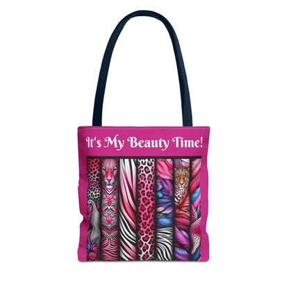 Botanical Animals Pink Tote Bag - Perfect for Shopping, Travel, or Everyday Use, Gift for Safari Animal Lovers, Its My Beauty Time Design