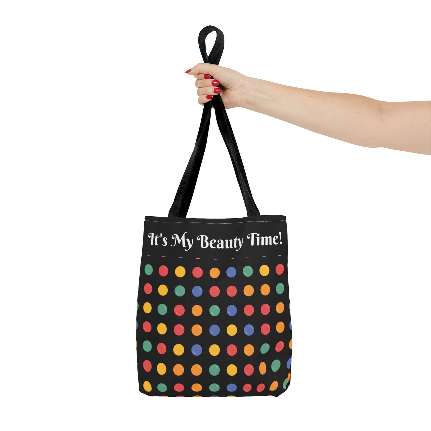 Handbag Polka Dot Tote Bag — Chic All-Over Print Handbag , Stylish Carryall, FunShoulder Purse
