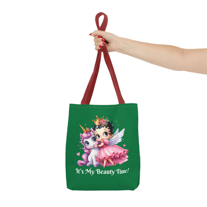 Unicorn Betty Boop Tote Bag - Gift for Teens, Chic Shoulder Purse, Cute Handbag, Trendy Purse, Retro Cartoon Tote