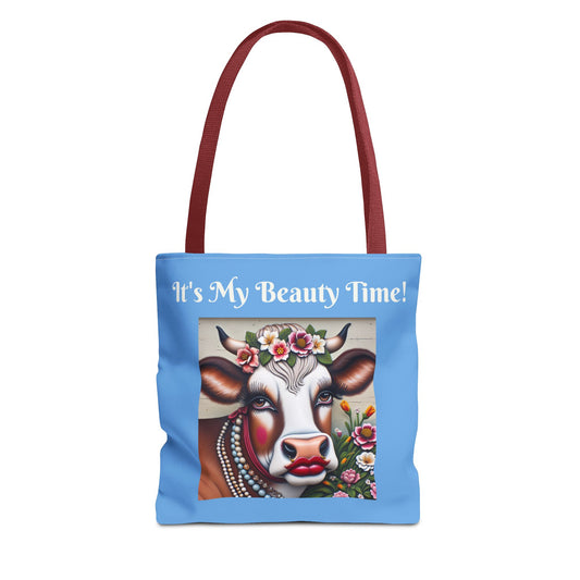 Captivating Cow Tote Bag - Cute Farm Animal Carryall, Funny Barnyard Chic Tote, Back To School,  Shopping Bag, Cow Print Purse