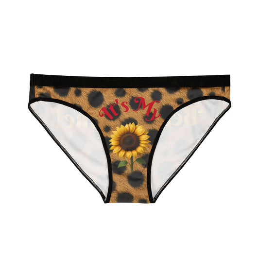 Cheetah Spots Women's Bikini Briefs — Animal Print Cotton-Blend Underwear, Women's Underwear, Sexy Panties