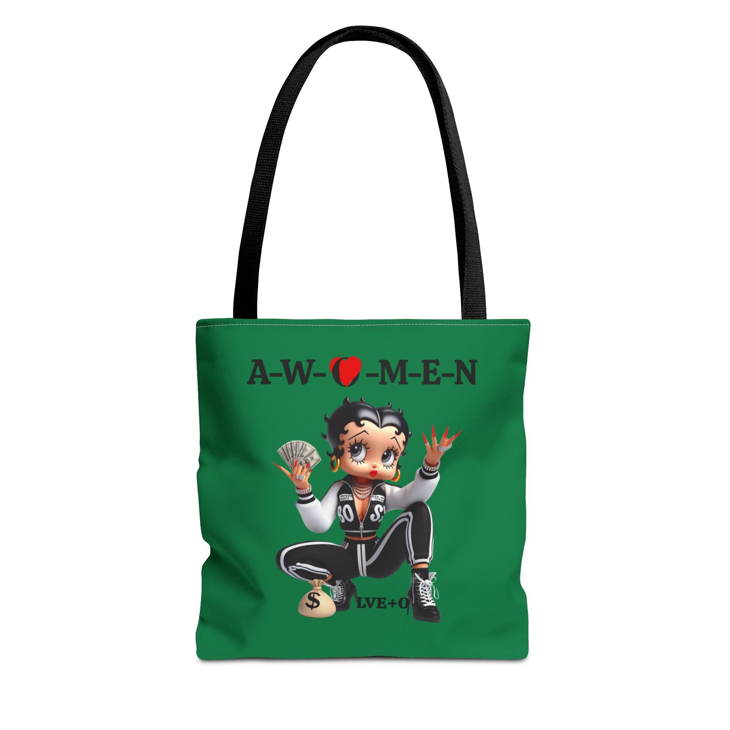 Betty Boop AWOMEN Tote Bag - Vintage Style Carryall, Women's Retro Purse, Cartoon Character Shoulder Bag, Fun Graphic Print Handbag, Unique