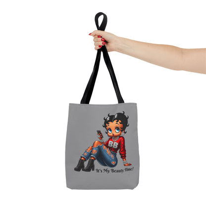 Tote Bag Grey Betty Boop Chilling - Stylish Carryall, Chic Handbag, Cute Shoulder Purse