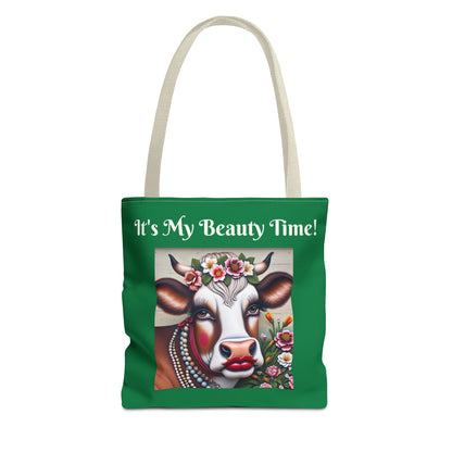 Chic Cow Tote Bag - Cute Farm Animal Carryall, Funny Barnyard Chic Tote, Back To School,  Shopping Bag, Cow Print Purse