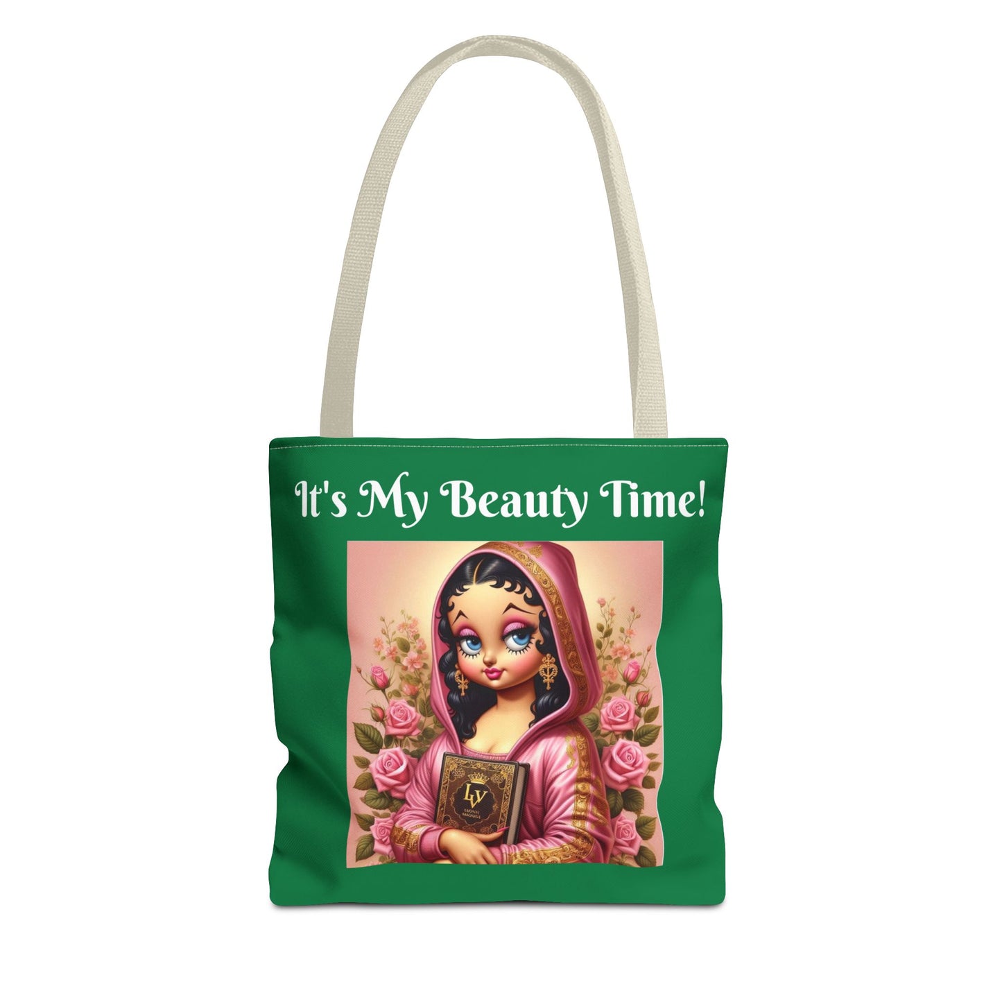Betty Boop Mona Reads Tote Bag - Retro Cartoon Character Shoulder Bag - Fun Feminine Purse - Carryall Handbag - Essentials Tote Bag - Overnight Weekend Bag