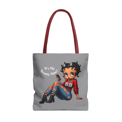 Tote Bag Grey Betty Boop Chilling - Stylish Carryall, Chic Handbag, Cute Shoulder Purse, Everyday Use