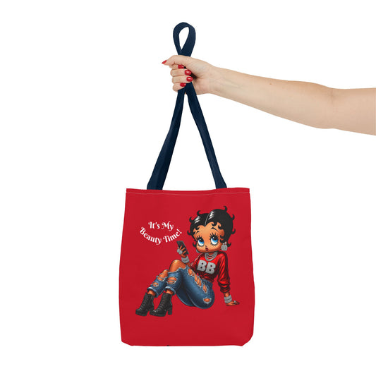 Tote Bag Red Betty Boop Chilling - Stylish Carryall, Chic Handbag, Cute Shoulder Purse, Everyday Use