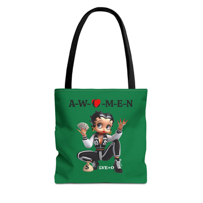 Betty Boop AWOMEN Tote Bag - Statement Carryall, Women's Retro Purse, Character Shoulder Bag, Fun Graphic Print Handbag