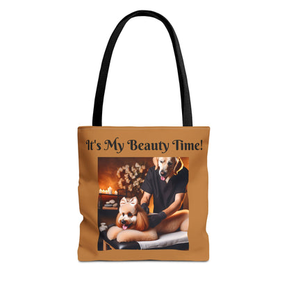 Divine Dog Massage Tote Bag - Spa Sauna Tote Bag, Cute Puppy Lover Gift, Funny Animal Design, Dog Person Tote Bag,  Dog Accessory Bag