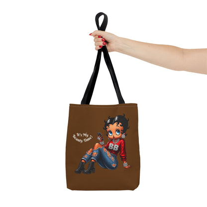 Tote Bag Brown Betty Boop Chillin - Stylish Carryall, Chic Handbag, Fun Everyday Purse