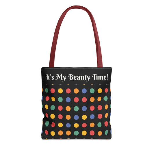 Handbag Polka Dot Tote Bag — Chic All-Over Print Handbag , Stylish Carryall, FunShoulder Purse