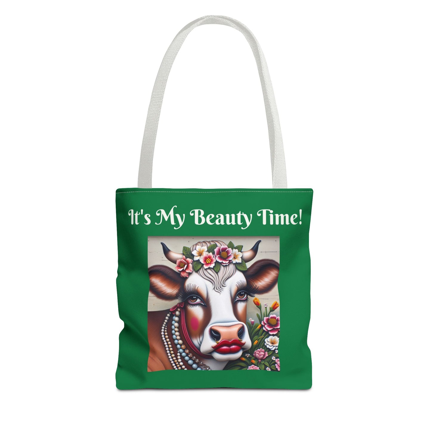Chic Cow Tote Bag - Cute Farm Animal Carryall, Funny Barnyard Chic Tote, Back To School,  Shopping Bag, Cow Print Purse