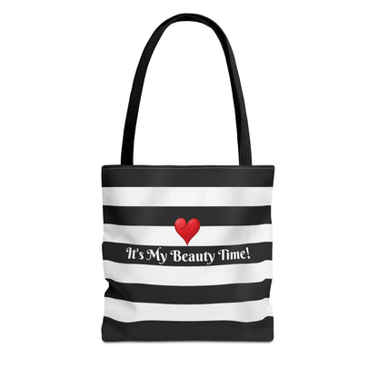 Tote Bag Striped - Stylish Carryall, Chic Purse, Essentials Handbag, Durable Shoulder Tote Bag