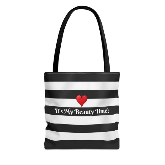 Tote Bag Striped - Stylish Carryall, Chic Purse, Essentials Handbag, Durable Shoulder Tote Bag