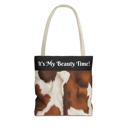 Purse Cowhide Print - Stylish All-Over-Print Tote Bag, Chic Carryall, Animal Print Shoulder Handbag