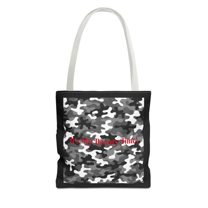 Black White Grey Camouflage Tote Bag - Stylish Carryall, Essentials Handbag, Travel Tote Bag, Gift Idea