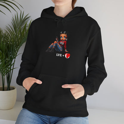 Betty Boop Chilling Hoodie - Unisex Heavy Blend Sweatshirt, Cozy Gift, Casual Everyday Wear, Fashion Statement, Self-Love Hoodie