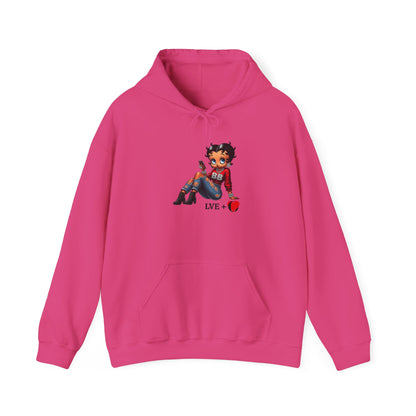 Betty Boop Chilling Hoodie - Unisex Heavy Blend Sweatshirt, Cozy Gift, Casual Everyday Wear, Fashion Statement, Self-Love Hoodie