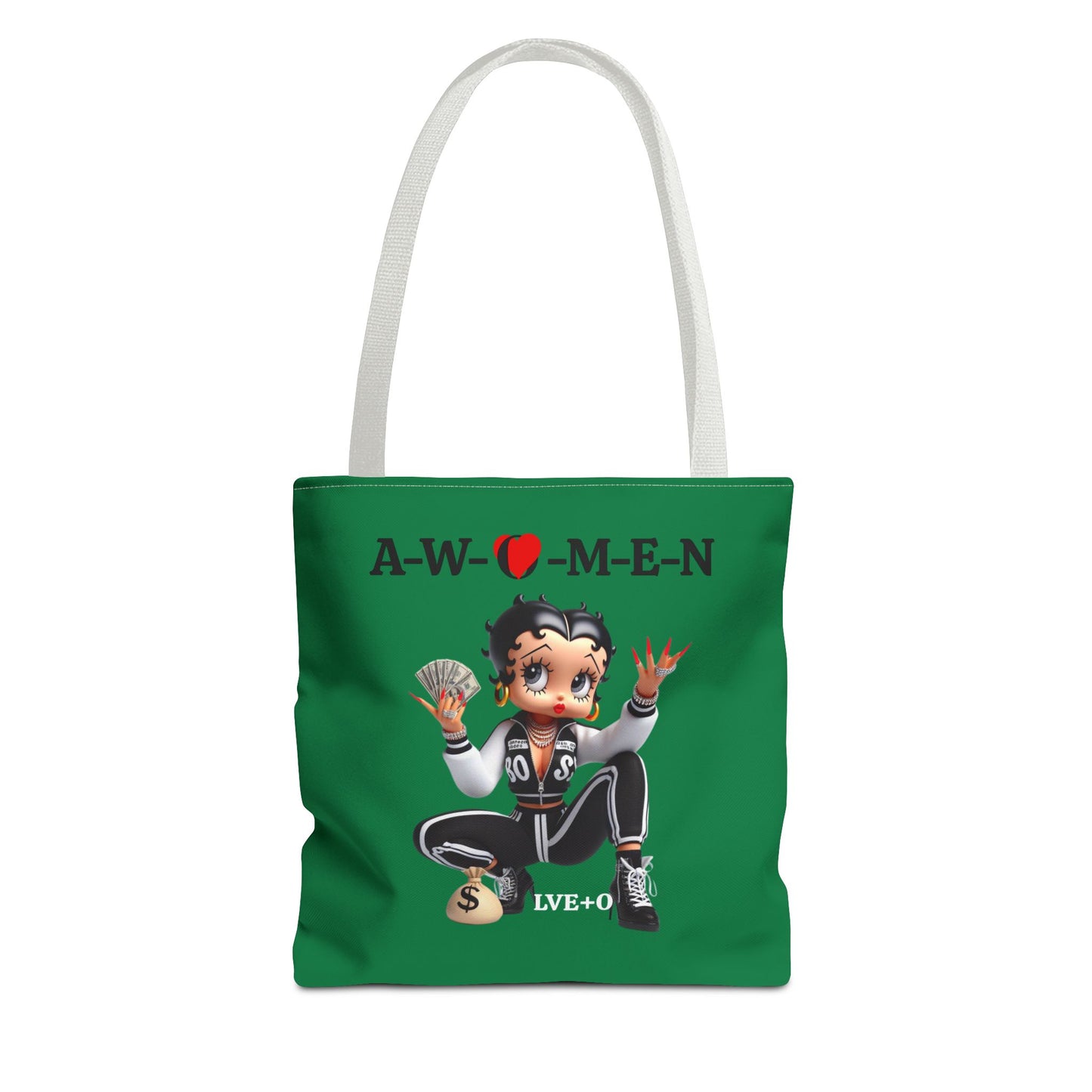Betty Boop AWOMEN Tote Bag - Statement Carryall, Women's Retro Purse, Character Shoulder Bag, Fun Graphic Print Handbag