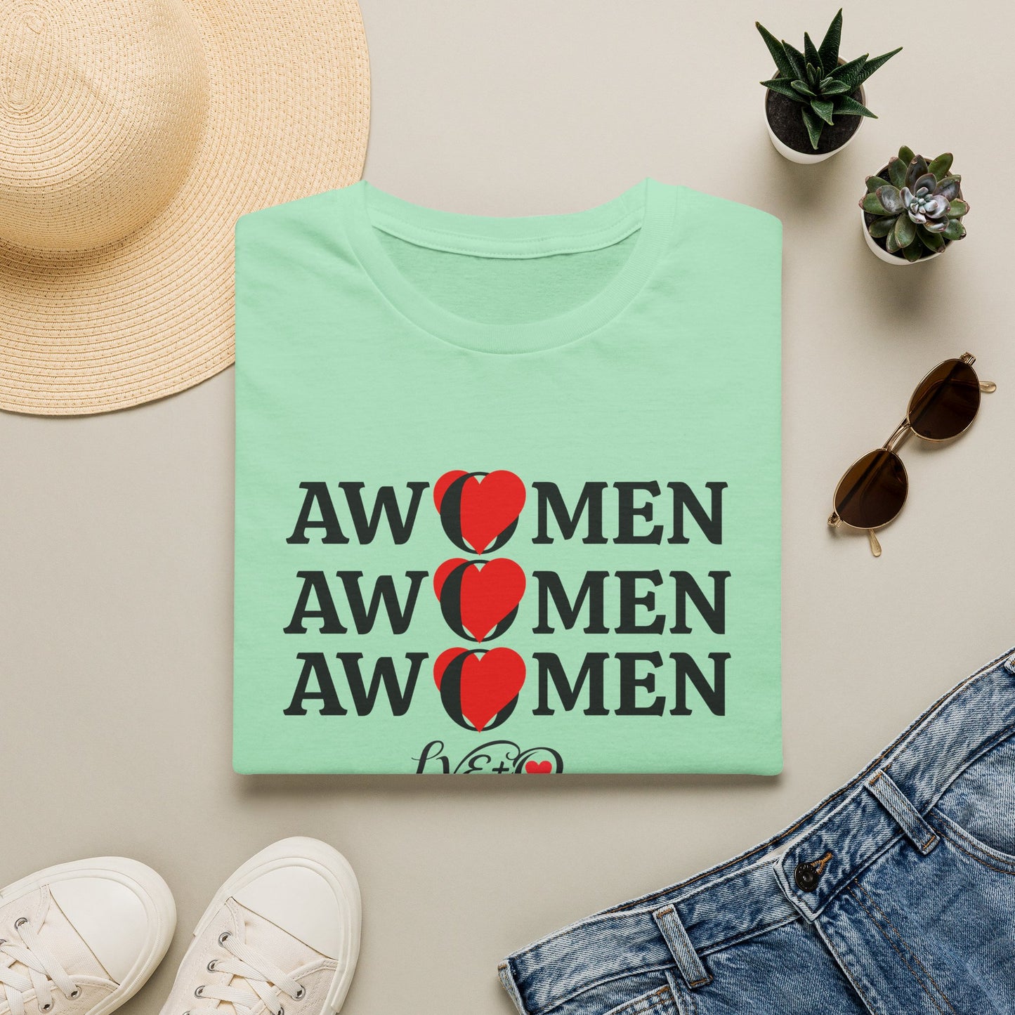 AWOMEN Unisex T-Shirt, Gender Neutral Tee, Feminist Empowerment Shirt, Women's Rights Apparel, Activist Protest Top