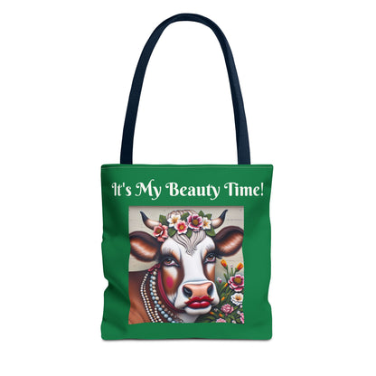 Chic Cow Tote Bag - Cute Farm Animal Carryall, Funny Barnyard Chic Tote, Back To School,  Shopping Bag, Cow Print Purse