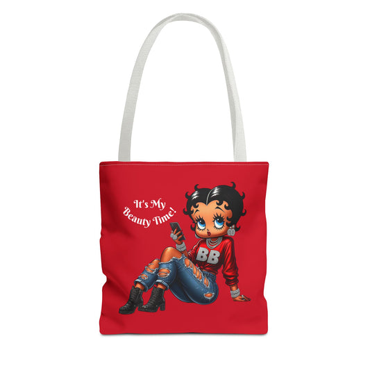Tote Bag Red Betty Boop Chilling - Stylish Carryall, Chic Handbag, Cute Shoulder Purse, Everyday Use