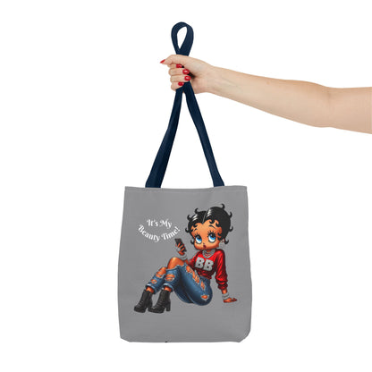 Tote Bag Grey Betty Boop Chilling - Stylish Carryall, Chic Handbag, Cute Shoulder Purse, Everyday Use
