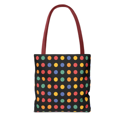 Handbag Polka Dot Tote Bag — Chic All-Over Print Handbag , Stylish Carryall, FunShoulder Purse