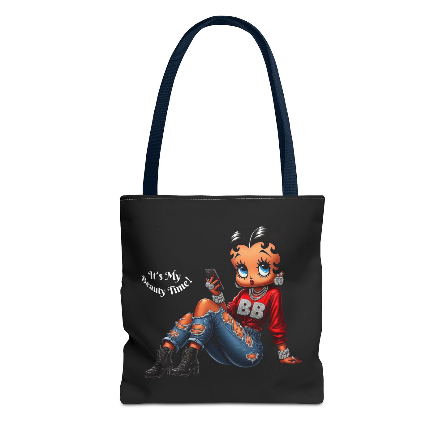 Tote Bag Black Betty Boop Chillin - Stylish Carryall, Chic Handbag, Fun Everyday Purse