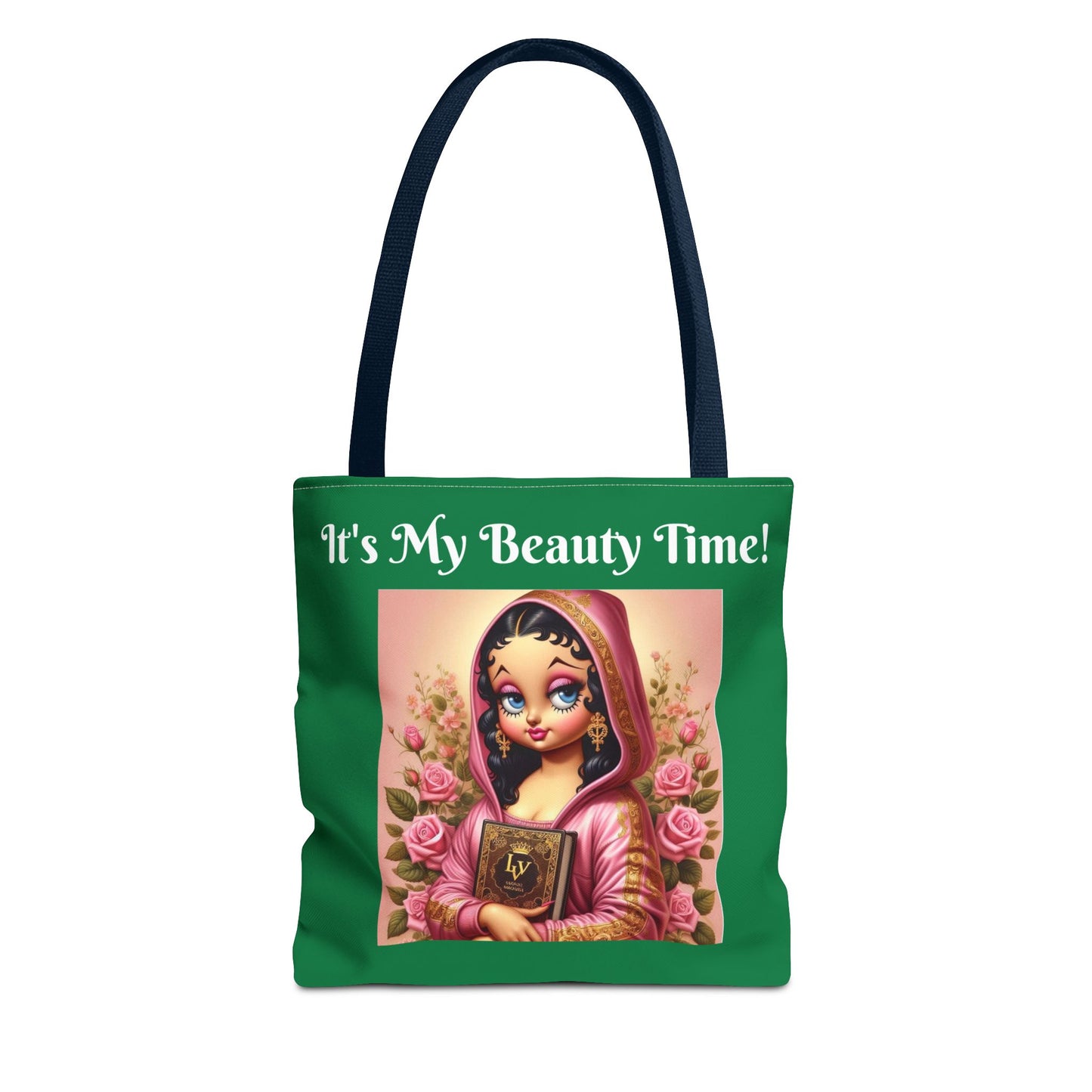 Betty Boop Mona Reads Tote Bag - Retro Cartoon Character Shoulder Bag - Fun Feminine Purse - Carryall Handbag - Essentials Tote Bag - Overnight Weekend Bag