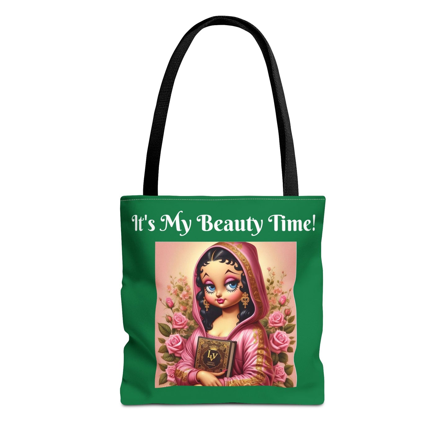 Betty Boop Mona Reads Tote Bag - Retro Cartoon Character Shoulder Bag - Fun Feminine Purse - Carryall Handbag - Essentials Tote Bag - Overnight Weekend Bag