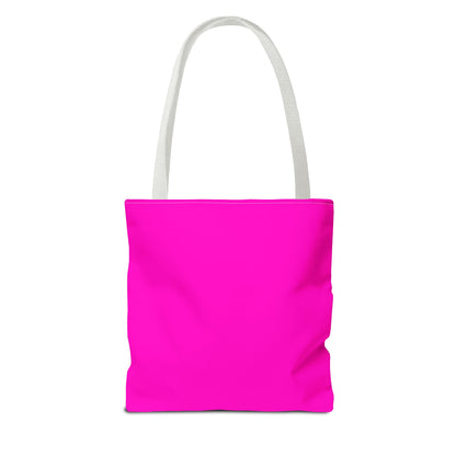 Vintage Glam Pink Tote Bag — "It's My Beauty Time!", Chic Carryall, Beauty Lover Purse, Everyday Shoulder Bag