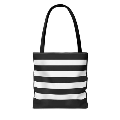 Tote Bag Striped - Stylish Carryall, Chic Purse, Essentials Handbag, Durable Shoulder Tote Bag