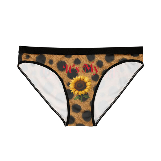 Cheetah Spots Women's Bikini Briefs — Animal Print Cotton-Blend Underwear, Women's Underwear, Sexy Panties