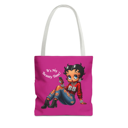 Tote Bag Pink Betty Boop Chilling - Stylish Carryall, Chic Handbag, Cute Shoulder Purse, Everyday Use