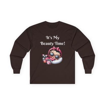 Betty Boop Relaxing Long Sleeve Tee - Cute Shirt - Cartoon Character Tee, Long Sleeve T-Shirt, Comfortable Shirt