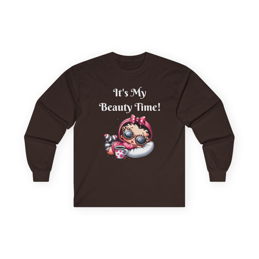 Betty Boop Relaxing Long Sleeve Tee - Cute Shirt - Cartoon Character Tee, Long Sleeve T-Shirt, Comfortable Shirt
