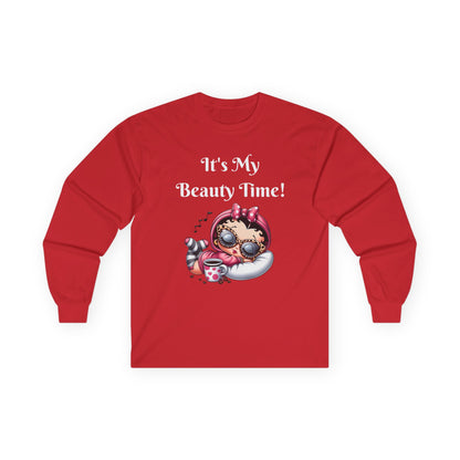 Betty Boop Relaxing Long Sleeve Tee - Cute Shirt - Cartoon Character Tee, Long Sleeve T-Shirt, Comfortable Shirt
