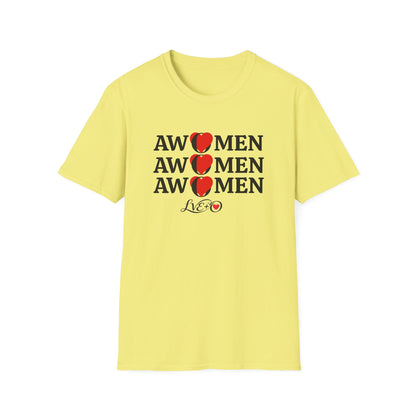 AWOMEN Unisex T-Shirt, Gender Neutral Tee, Feminist Empowerment Shirt, Women's Rights Apparel, Activist Protest Top