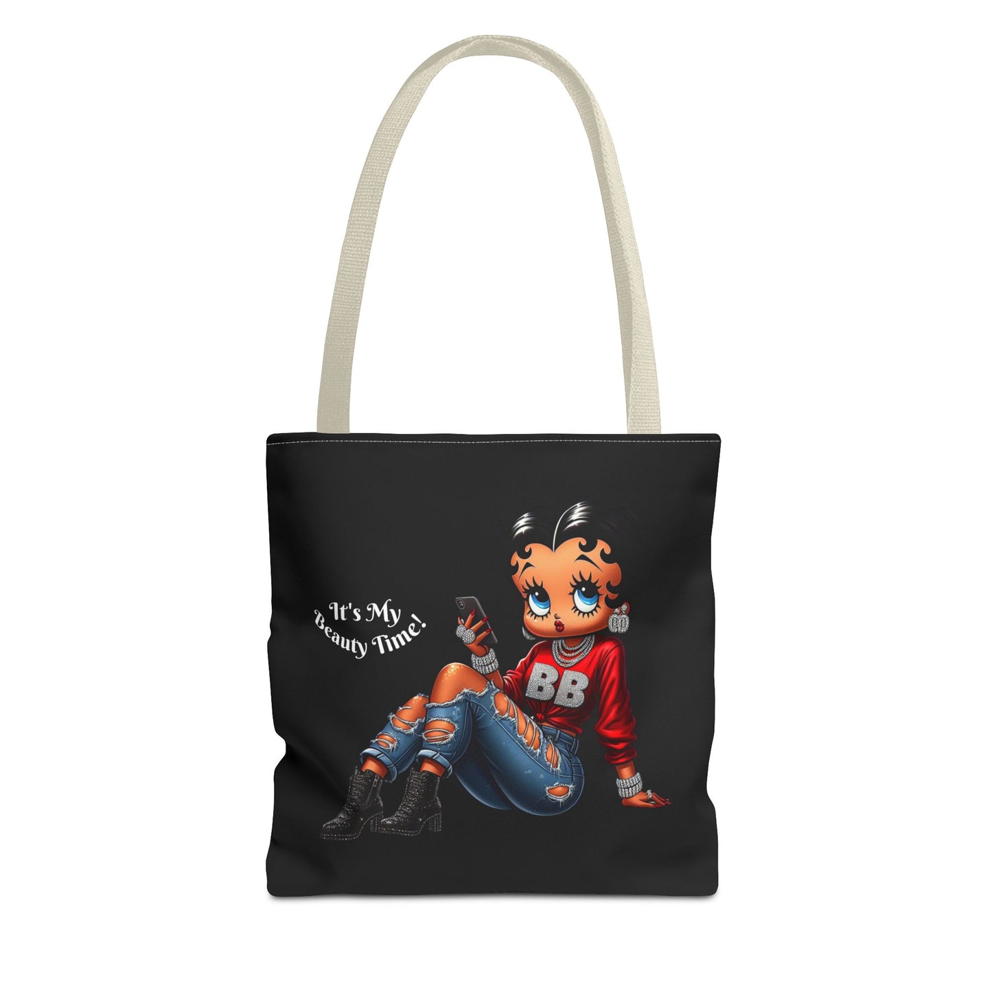 Tote Bag Black Betty Boop Chillin - Stylish Carryall, Chic Handbag, Fun Everyday Purse