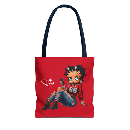 Tote Bag Red Betty Boop Chillin - Stylish Carryall, Chic Handbag, Fun Everyday Purse