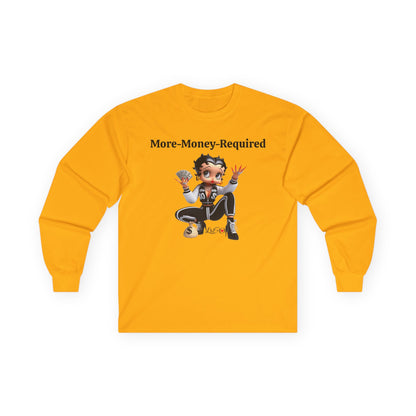Money Betty Boop T-Shirt - Women Empowerment Tee, Political Top, Long Sleeve Unisex Shirt, Graphic Tee for Fans, Cartoon Character Tee