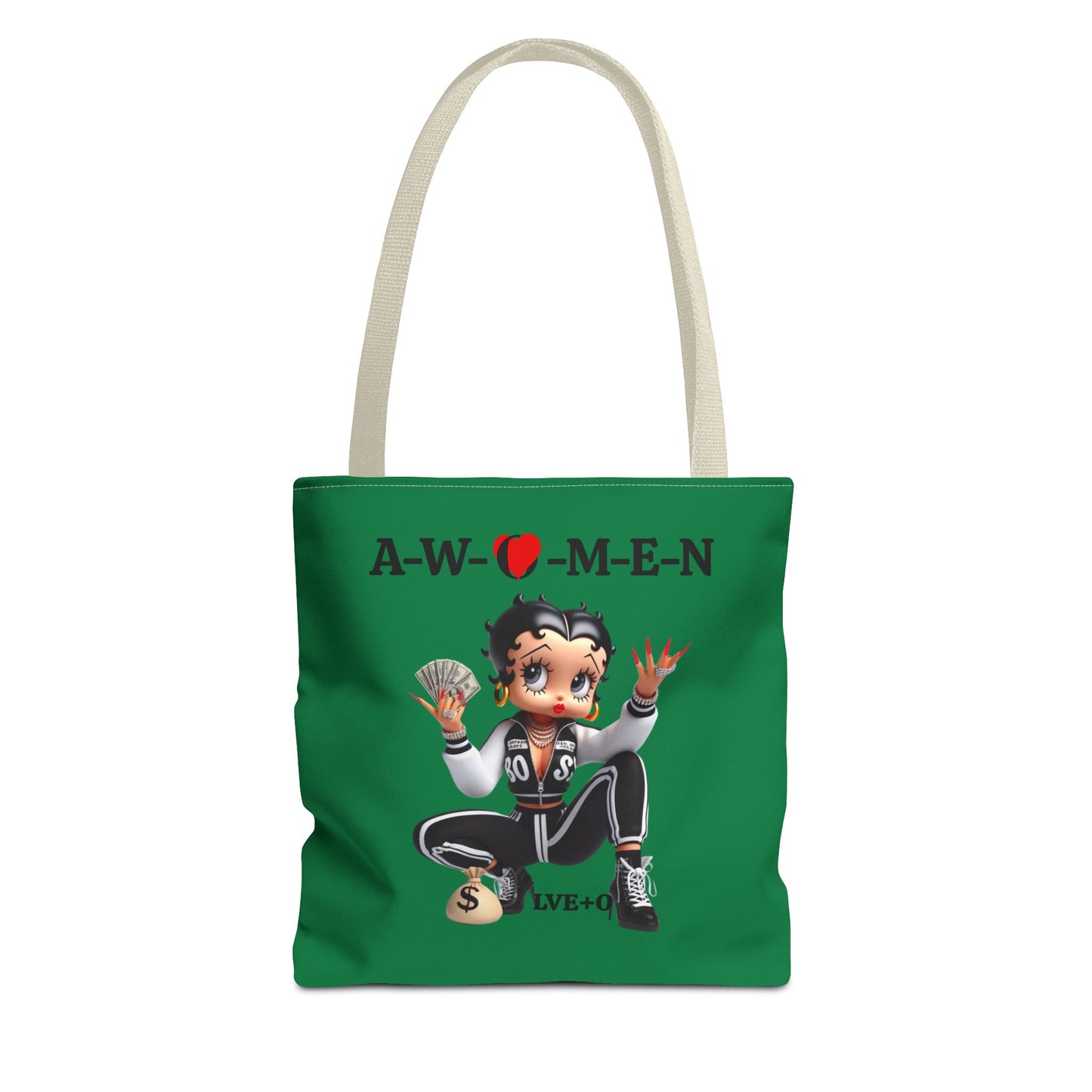 Betty Boop AWOMEN Tote Bag - Vintage Style Carryall, Women's Retro Purse, Cartoon Character Shoulder Bag, Fun Graphic Print Handbag, Unique