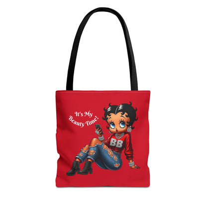Tote Bag Red Betty Boop Chilling - Stylish Carryall, Chic Handbag, Cute Shoulder Purse, Everyday Use