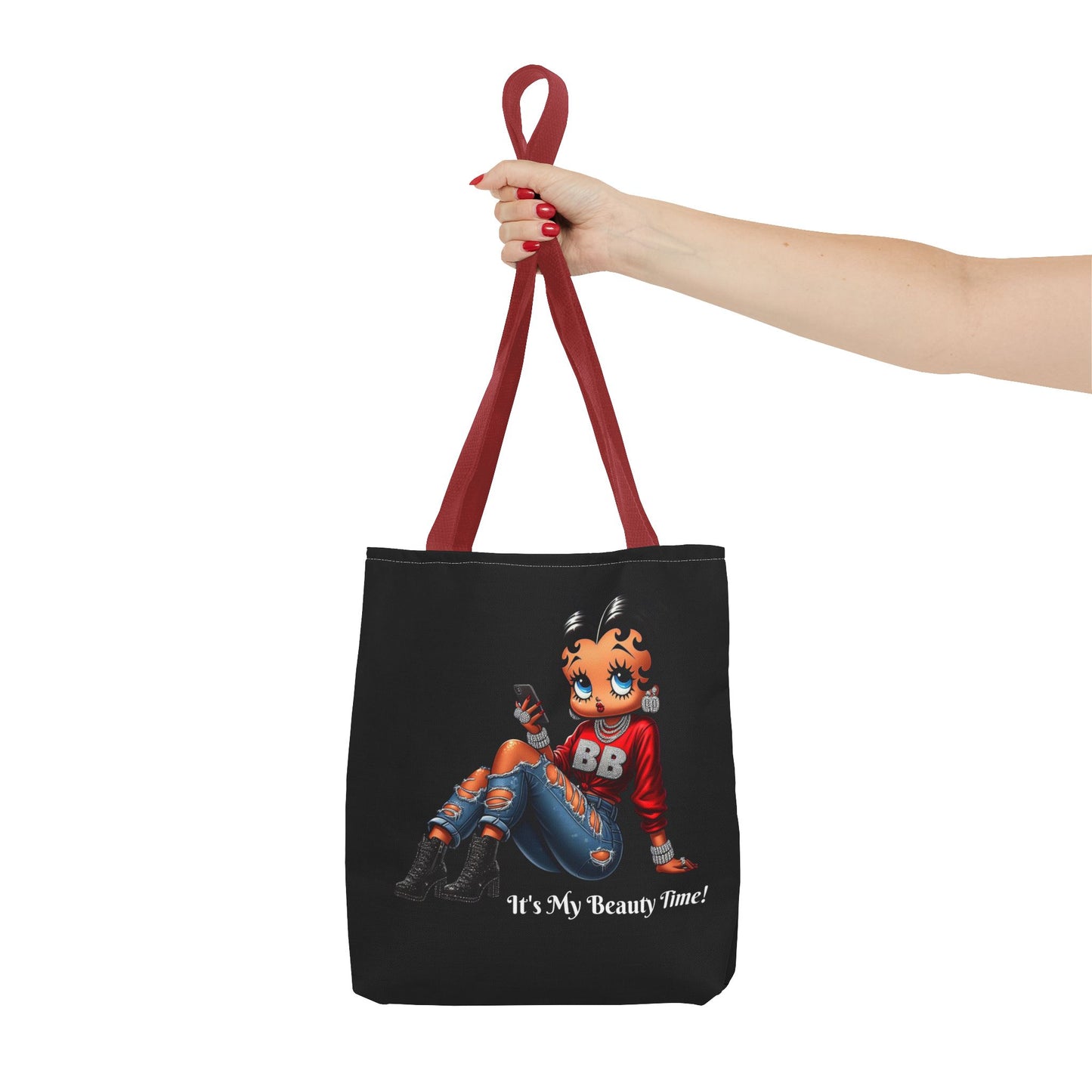 Tote Bag Black Betty Boop Chilling - Stylish Carryall, Chic Handbag, Cute Shoulder Purse