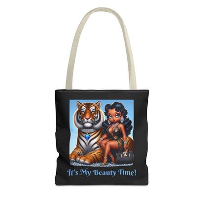 Betty Boop and Tiger Tote Bag - Chic Stylish Bag, Fashionable Carryall, Cute Shoulder Purse, Unique Handbag